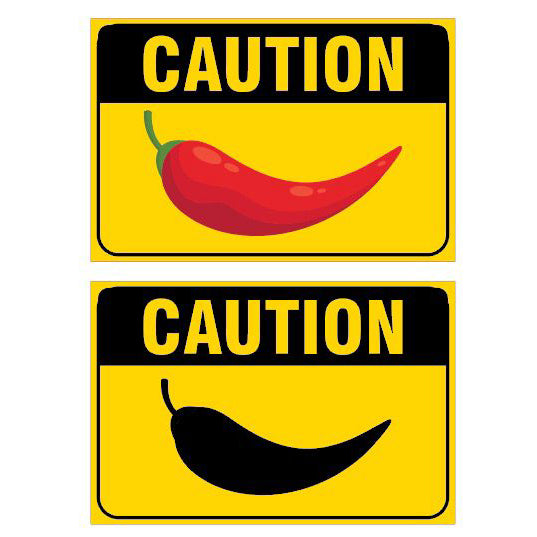 12in. W x 18in. H 16G Aluminum Caution: Extra Donne Sign