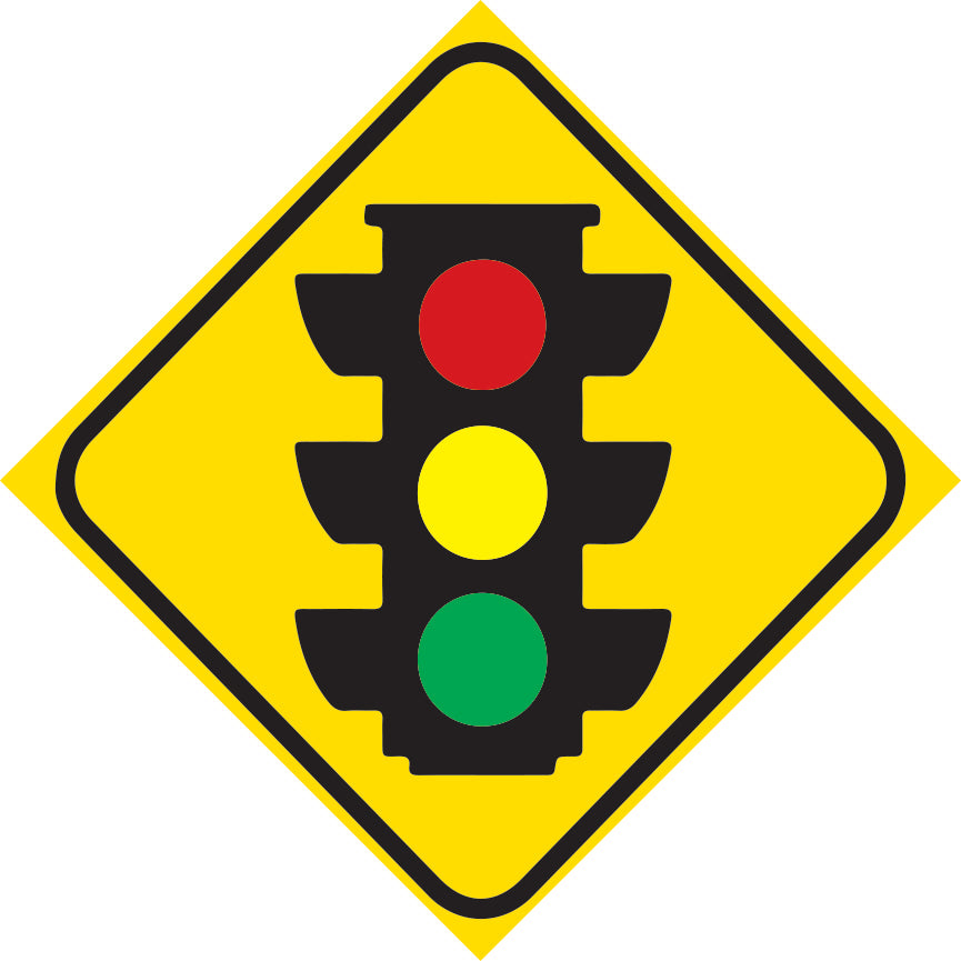 24 in. W x 24 in. H 16G Aluminum Signal Ahead Signs
