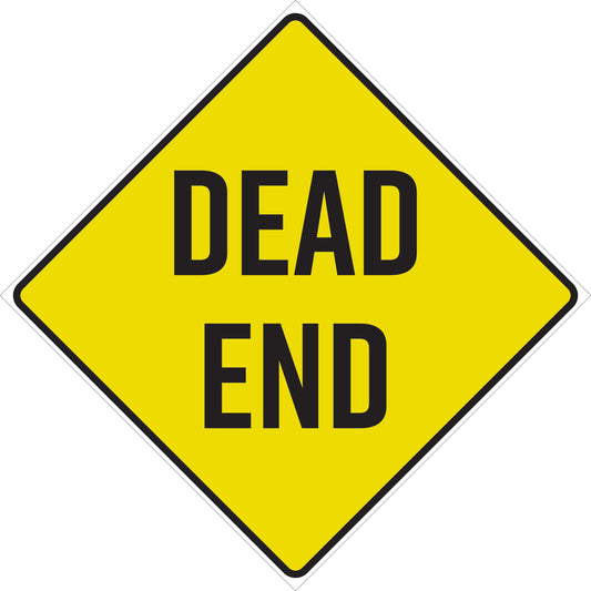 24 in. W x 24 in. H 16G Aluminum Dead End Signs